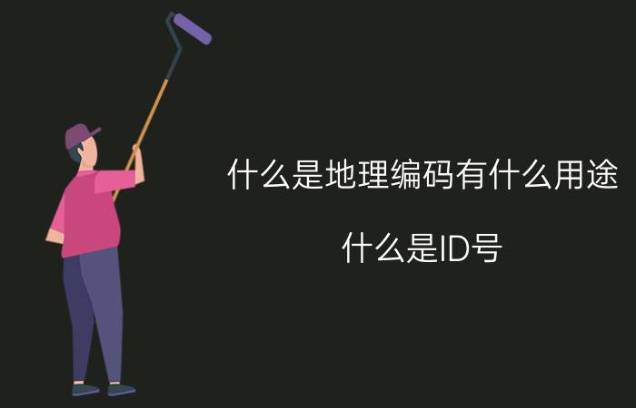 什么是地理编码有什么用途 什么是ID号?它有什么用途？